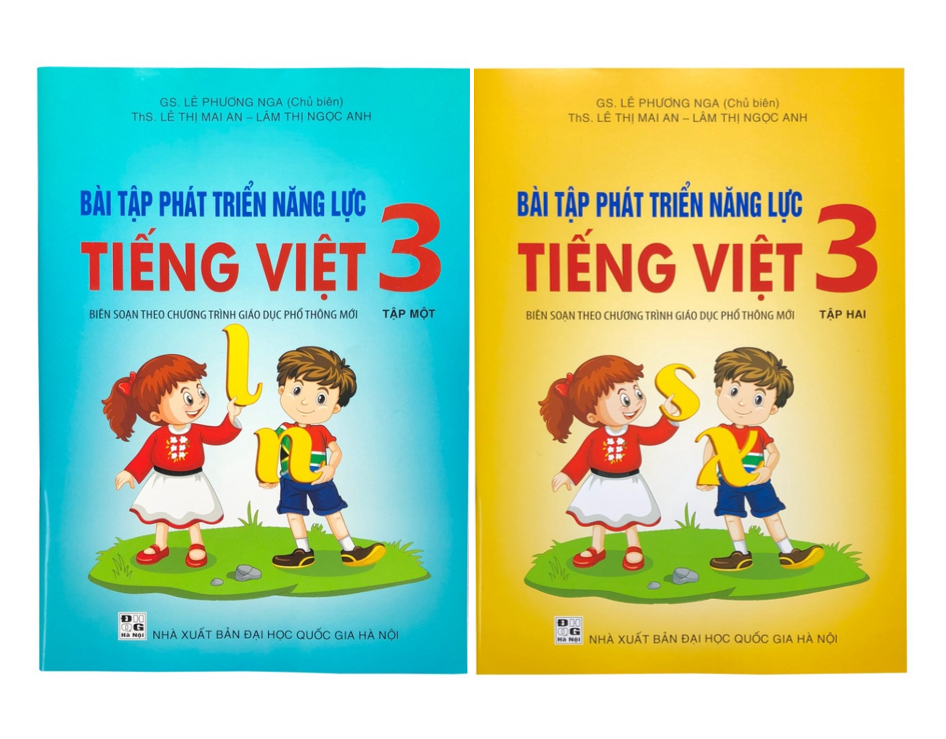 Sách Combo Bài tập phát triển năng lực Tiếng Việt 3 Tập 1 +2