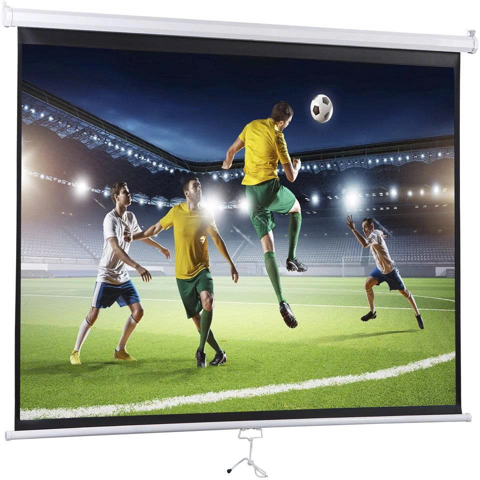 Màn chiếu treo tường kéo tay Prima/ Apollo chính hãng kích thước 85 inch tới 170 inch - Hàng nhập khẩu