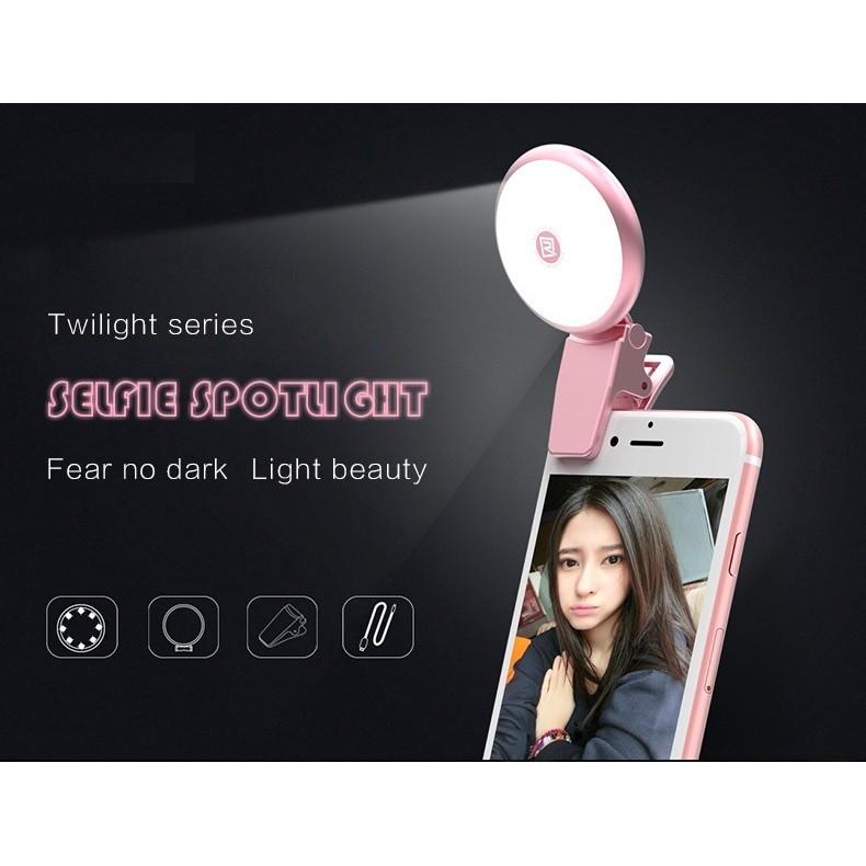 Đèn Led tròn kẹp điện thoại hỗ trợ chụp selfie cực đẹp