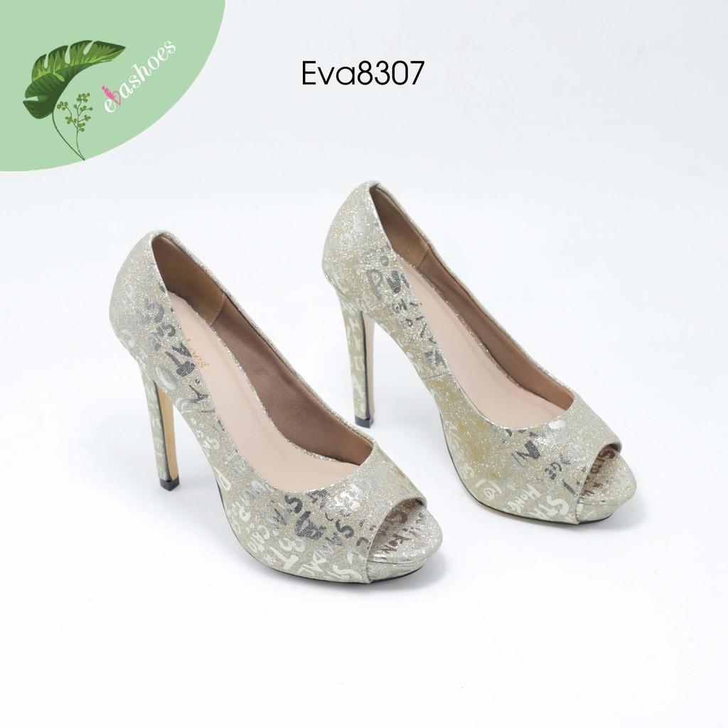 Giày Cao Gót Đúp Đế Ánh Kim 11cm Evashoes - Eva8307