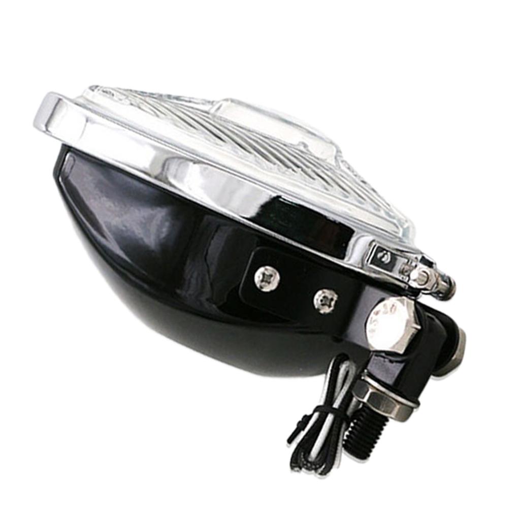 12V 55W Motorcycle Triangle Headlight Lamp for Harley Chopper Bobber