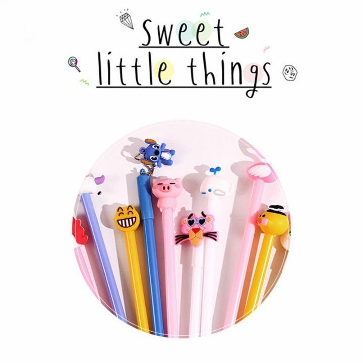 Bút bi mực gel cute SET 10 BÚT nét ngòi 0.5mm theo tone màu kèm túi xinh