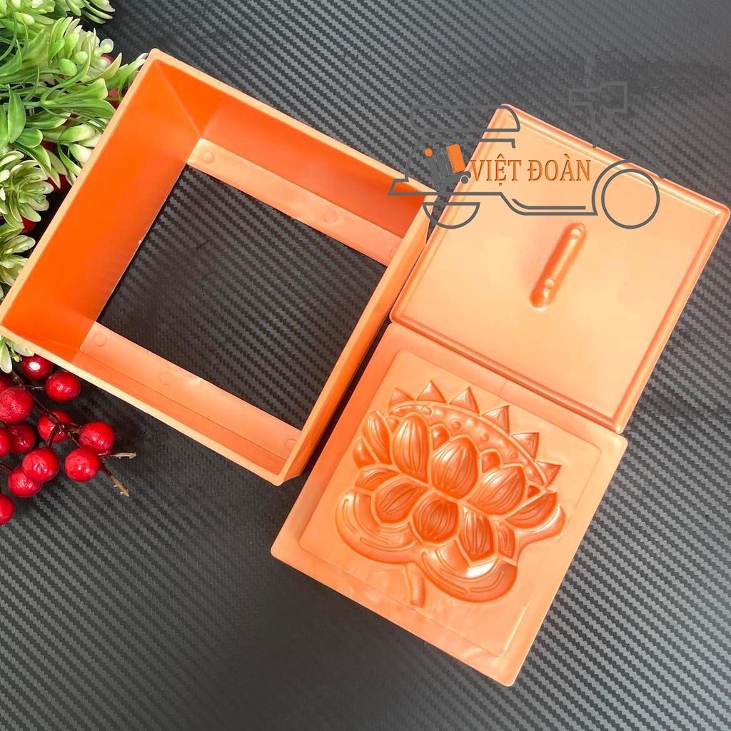 Khuôn Nhấn Xôi Hình VUÔNG hoạ tiết Hoa Hồng, Sen 3D SIÊU SẮC NÉT . Bí quyết làm bánh SIÊU ĐẸP, NHANH