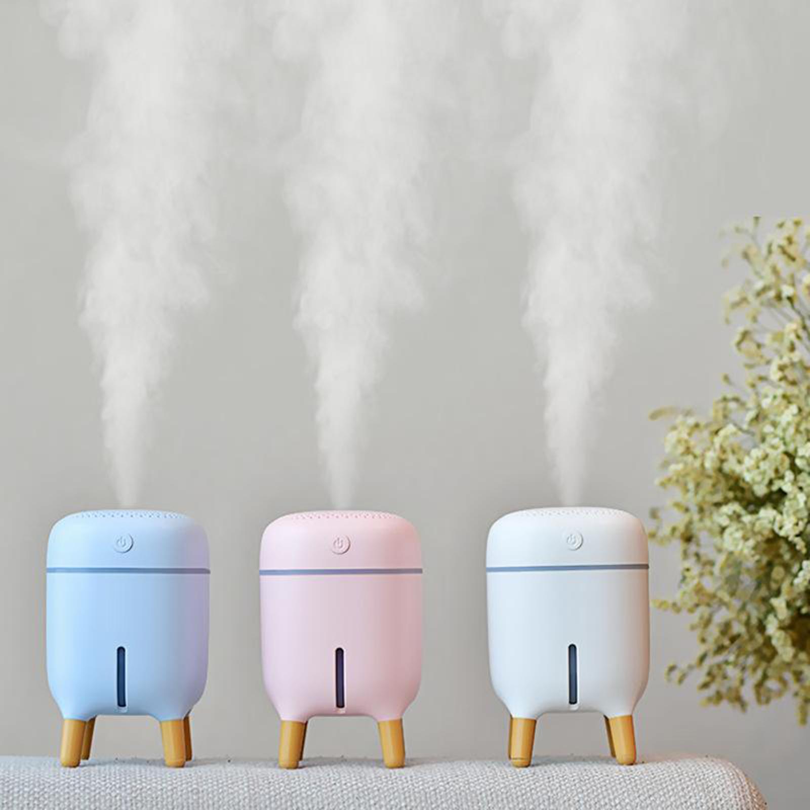 Portable Air Humidifier USB Mini Aromatherapy Diffuser for Home Office White