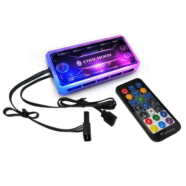 Bộ Hub + Điều Khiển Coolmoon RGB - Music Sync - Hàng nhập khẩu