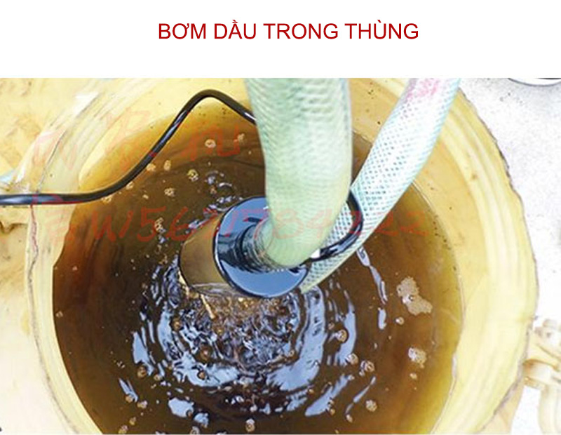 Máy bơm dầu nhớt chìm loại đường kính D51mm-12VDC