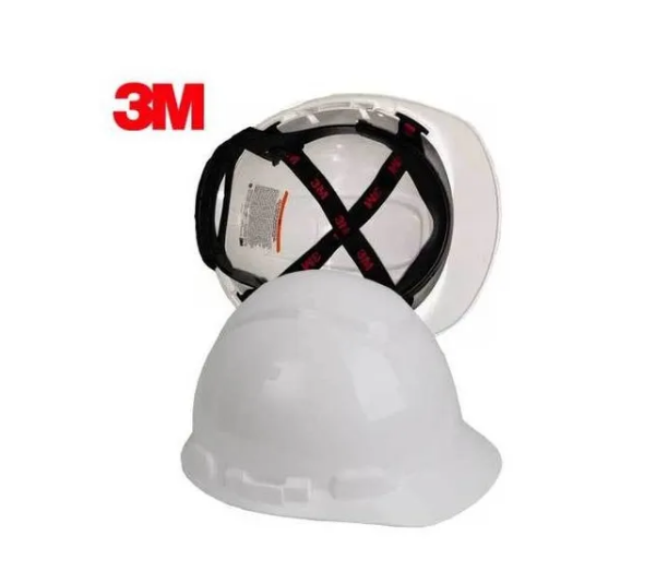 Mũ bảo hộ 3M H701R màu trắng -nhựa HDPE siêu cứng, khóa vặn, dây nón co giãn