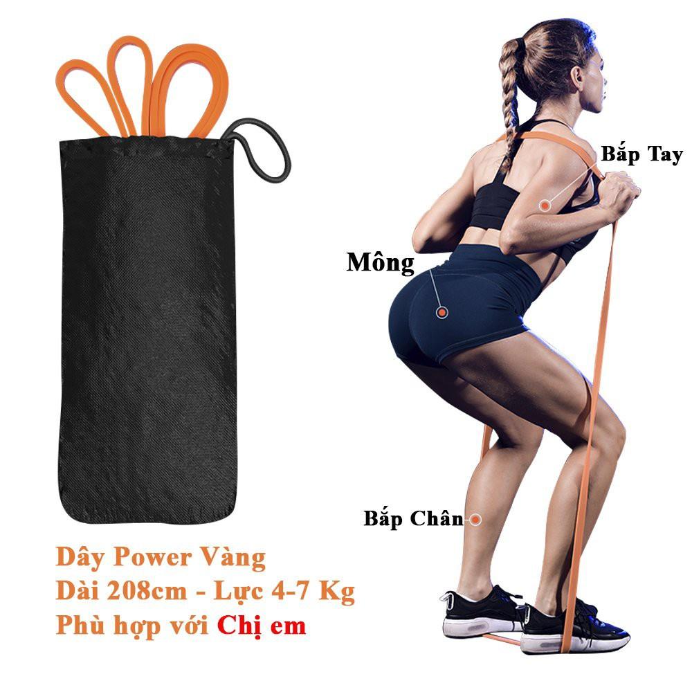 Dây kháng lực tập gym, Power Band đa năng, hỗ trợ luyện tập thể dục, tiện lợi tại nhà, văn phòng