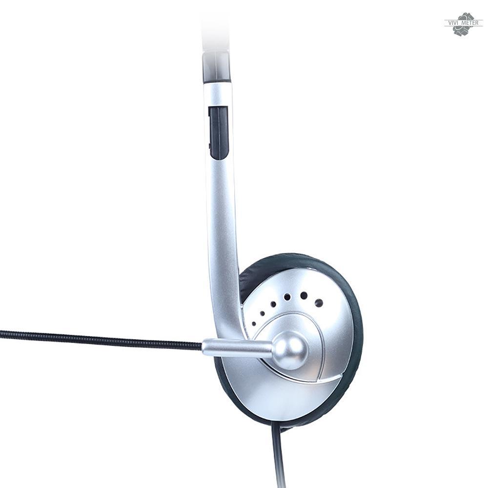 Communication Headset Noise - cancelling Hearing Protection Clear Call Light & Convenient Adjustable Ear Plate 3.5MM Connector