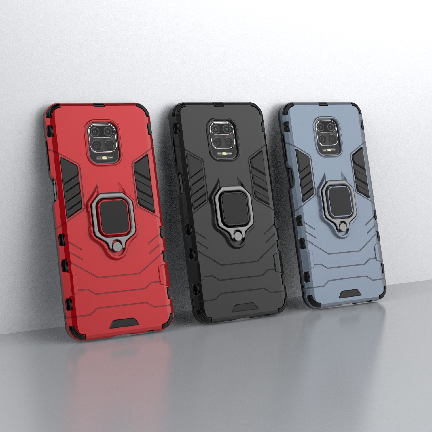 Ốp lưng cho Xiaomi Redmi Note 9S iRON - MAN IRING Nhựa PC cứng viền dẻo chống sốc