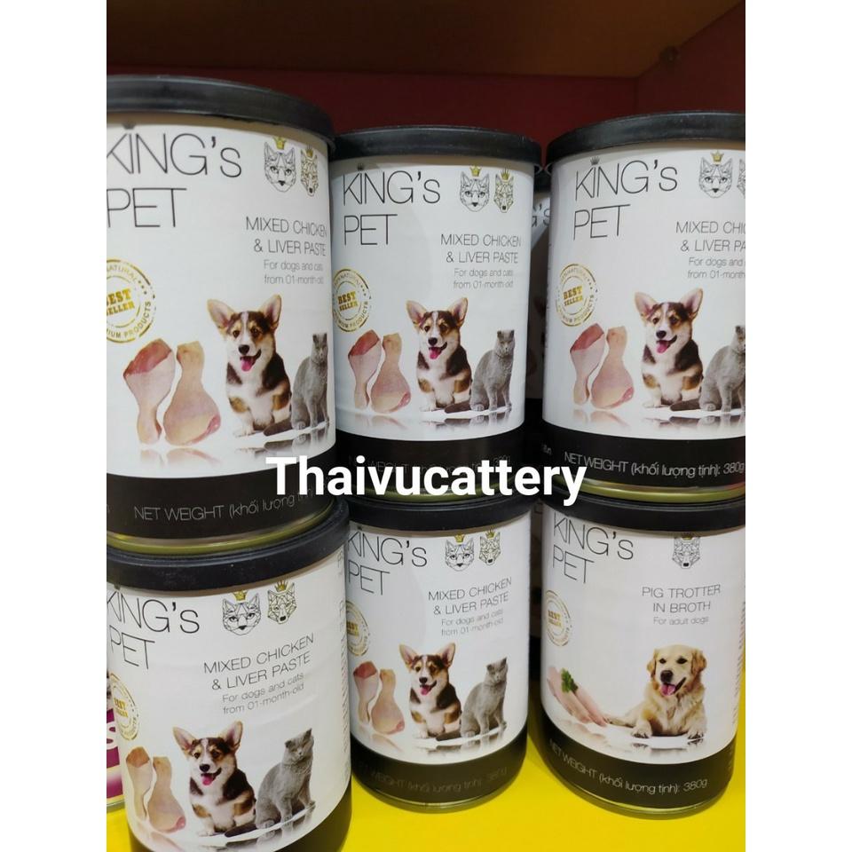 Pate hỗn hợp King’s Pet 4 Vị - Lon 380g