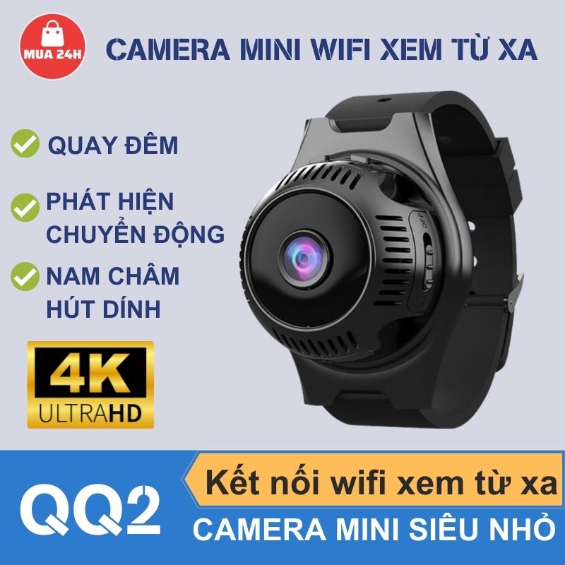 Camera mini siêu nhỏ QQ2 kết nối wifi xem từ xa FULL HD 4K