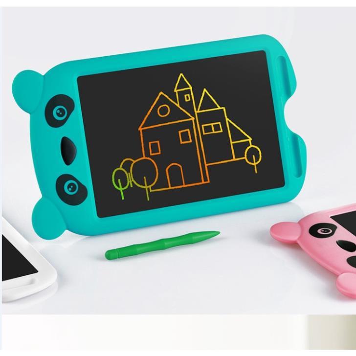 Bảng viết thông minh LCD tự xóa cho bé tập vẽ, viết Bảng Gấu trúc đơn màu JY085