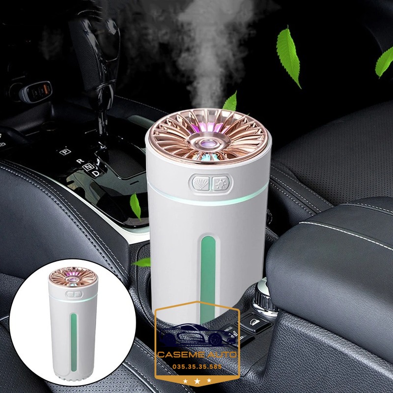 [Tặng Tinh Dầu] Máy Xông Khuếch Tán Tinh Dầu Trên Ô Tô, Xe Hơi Phun Sương Aroma, Máy Xông Tinh Dầu Ô Tô, Bàn Làm Việc - Hàng Nhập Khẩu