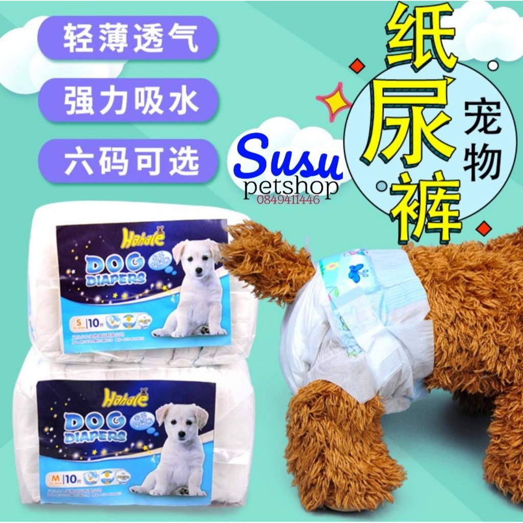 Bỉm tả HAHALE quần cho chó mèo nhỏ túi 10 miếng