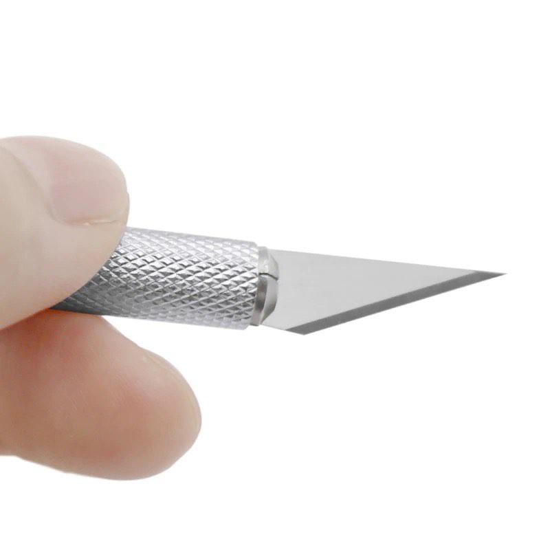 Dao Trổ Inox - Dao Cắt Giấy Kim Loại Tháo Rời