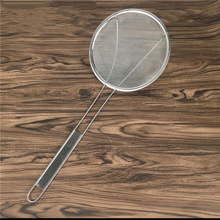 Vợt lưới lược thực phẩm, dầu ăn tay cầm inox