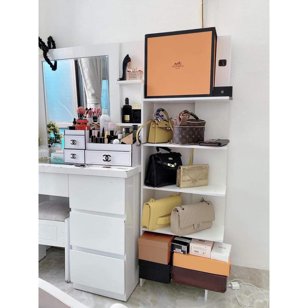 Kệ Sách Gỗ 5 Tầng Đa Năng Lắp Ghép bằng gỗ cứng cực đẹp