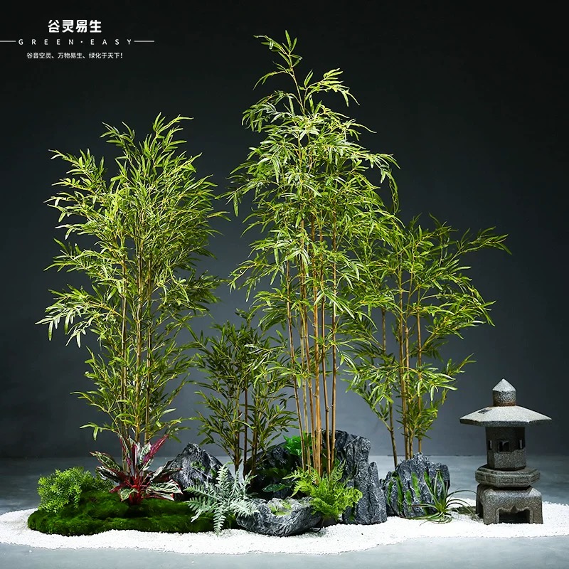 Set 10 cây trúc giả ( Loại thường) - Size từ 120cm đến 150cm - Cây giả, hoa lụa Decor trang trí nhà cửa