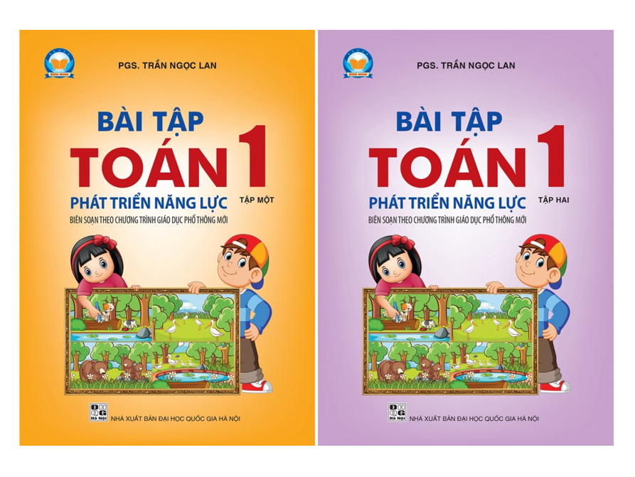Sách – Combo Bài tập Toán 1 tập 1 + 2 Phát triển năng lực