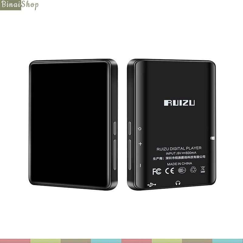 Ruizu M7 - Máy Nghe Nhạc HIFI Màn Hình Cảm Ứng, Bluetooth 5.0, Hỗ Trợ Loa Ngoài (8GB) - Hàng chính hãng