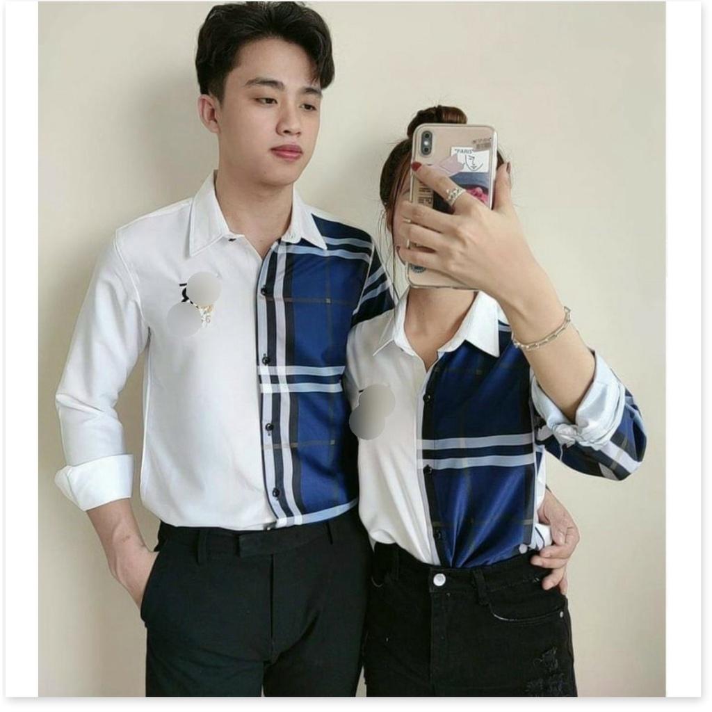 Áo sơ mi cặp đôi CỰC ĐẸP HOẠ TIẾT CARO DÀNH CHO CÁC CÁC BẠN TRẺ MẪU MỚI NHẤT HIỆN NAY