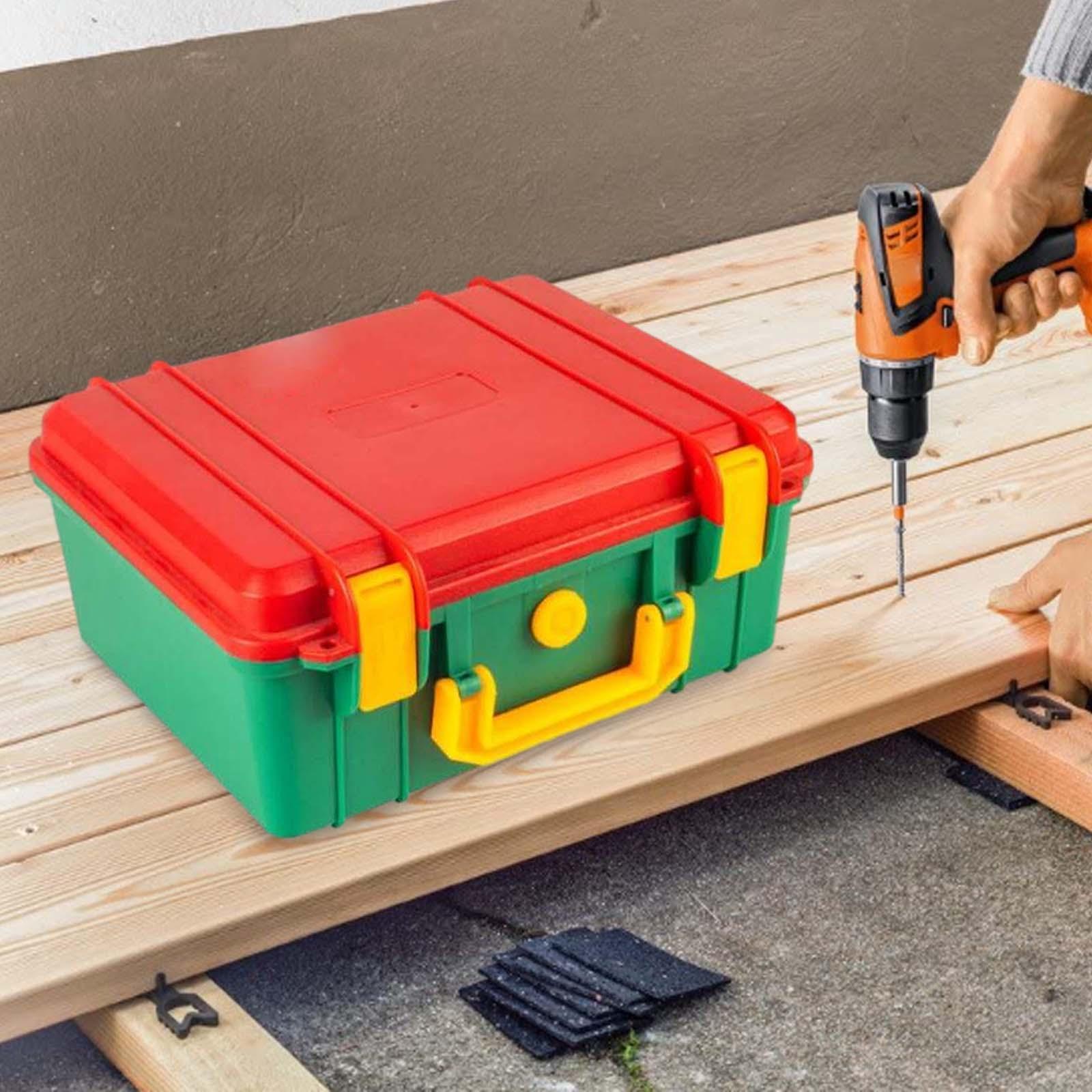 Tool Case Carrying Case with Sponge Safety Impact Resistant Protection Hard Case Repair Tool Storage Case Tool Case for Garage