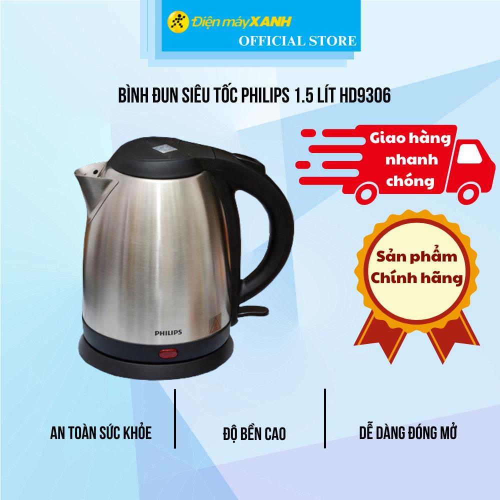 Bình siêu tốc Philips 1.5 lít HD9306 - Hàng Chính Hãng