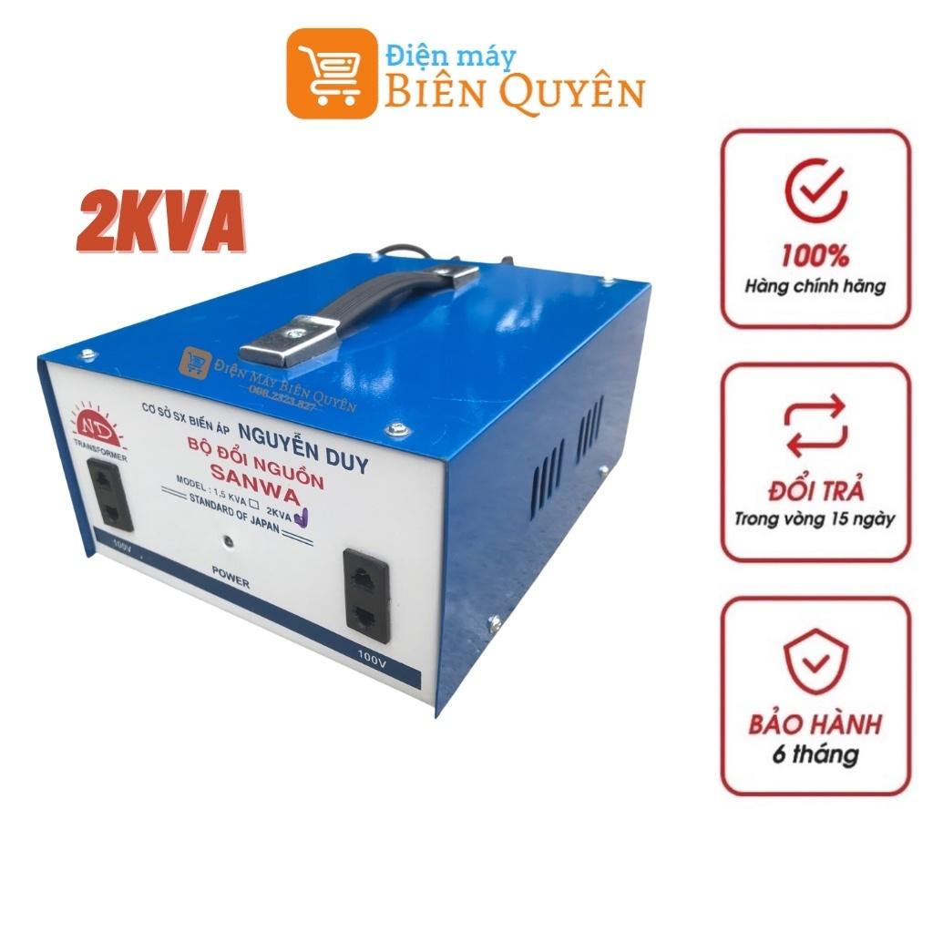 Đổi Nguồn Biến Áp 220v Ra 100v-110v Công Xuất 2KVA Hàng Việt Nam