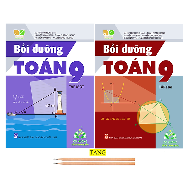 Sách - Combo Bồi dưỡng toán 9 tập 1 + 2 ( kết nối )