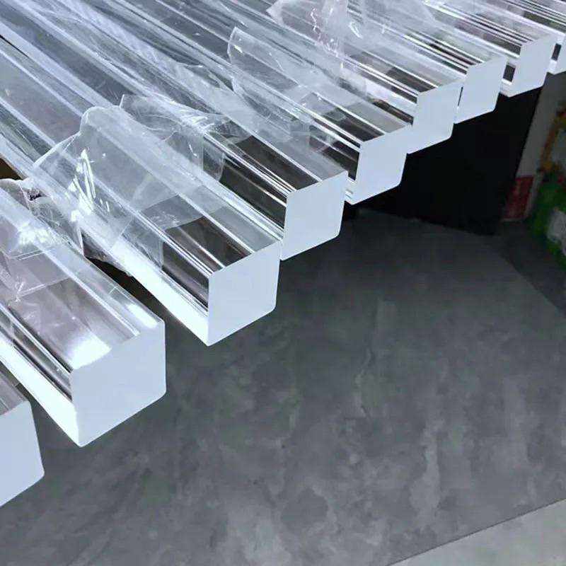 Thanh mica, trụ mica Vuông, Dày 10mm, nhiều kích thước - Trong suốt