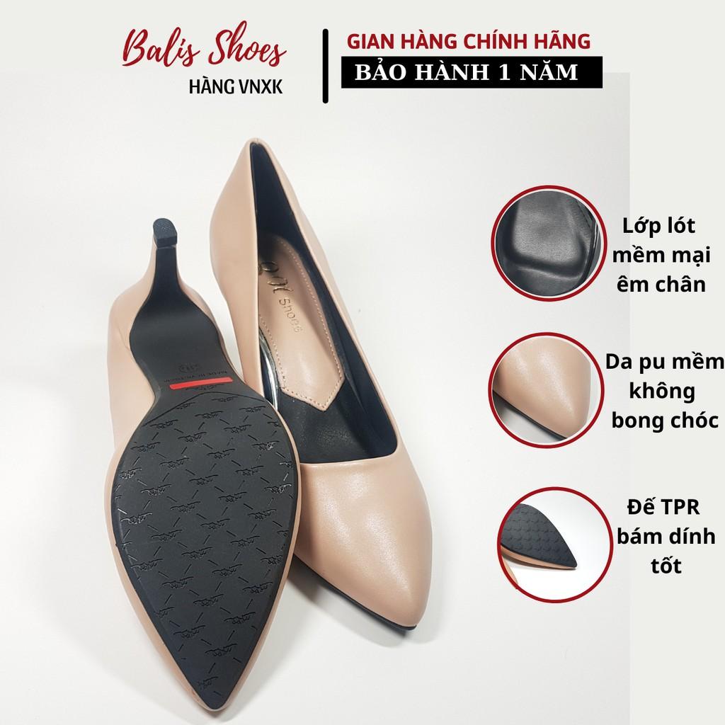 Giày cao gót 7p mũi nhọn - thiết kế đơn giản - êm ái