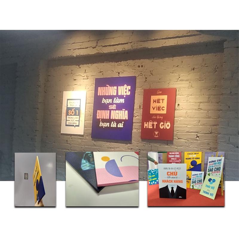 Tranh động lực trang trí phòng làm việc - Thử thách giúp tôi phát triển - DL385