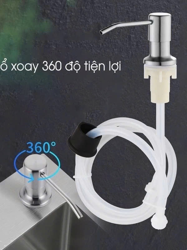 Vòi bơm dây dẫn nước rửa chén inox 304 dây 120cm