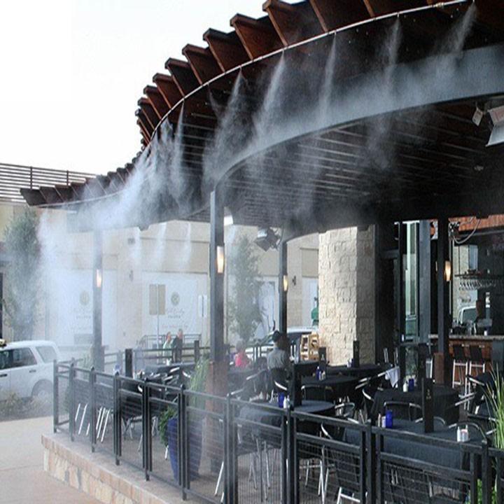 Trọn Bộ Hệ Thống Phun Sương Làm Mát Không Khí, Quán Cafe, Quán Ăn - 8 Béc Đồng