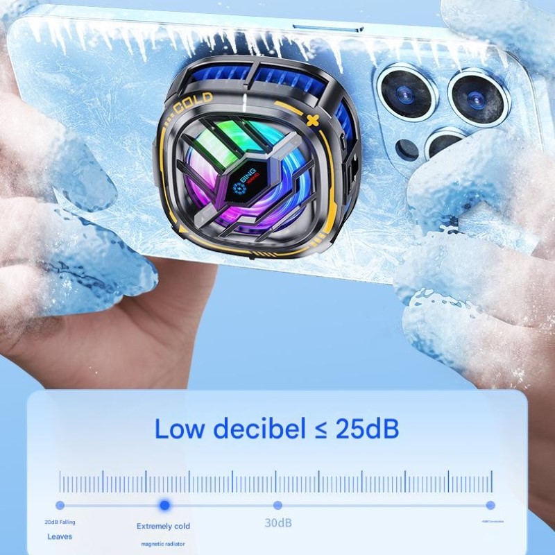 Tản nhiệt sò lạnh Led X76 Gaming siêu mát cho điện thoại hàng nhập khẩu