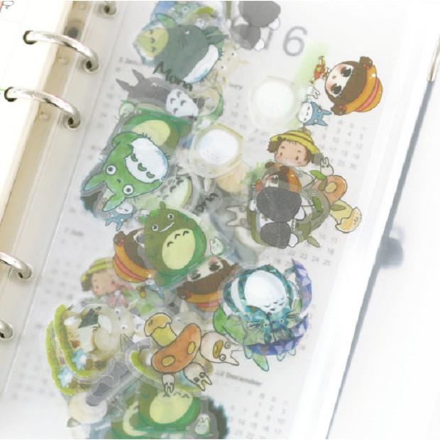 Bịch 60 Miếng Nhãn Dán Sticker Dán Trang Trí Totoro