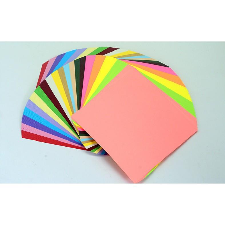 Giấy Chuyên Dụng Gấp Origami 8 Màu 80 Tờ15x15cm,20x20cm,25x25cm,30x30cm