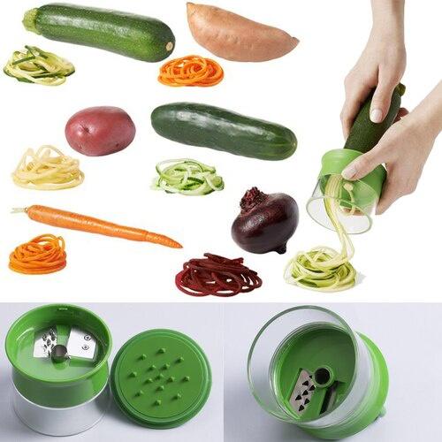 AA Kitchen Tool Vegetable Spiral Slicer Fruit Cutter Peeler Spiralizer