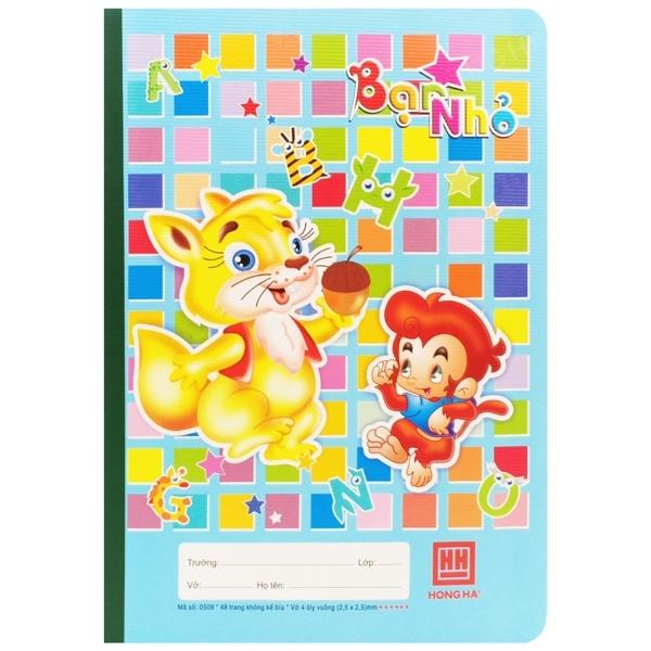 Vở School Pokemon - 4 Ô Ly 48 Trang - Hồng Hà 0509 (Mẫu Màu Giao Ngẫu Nhiên)