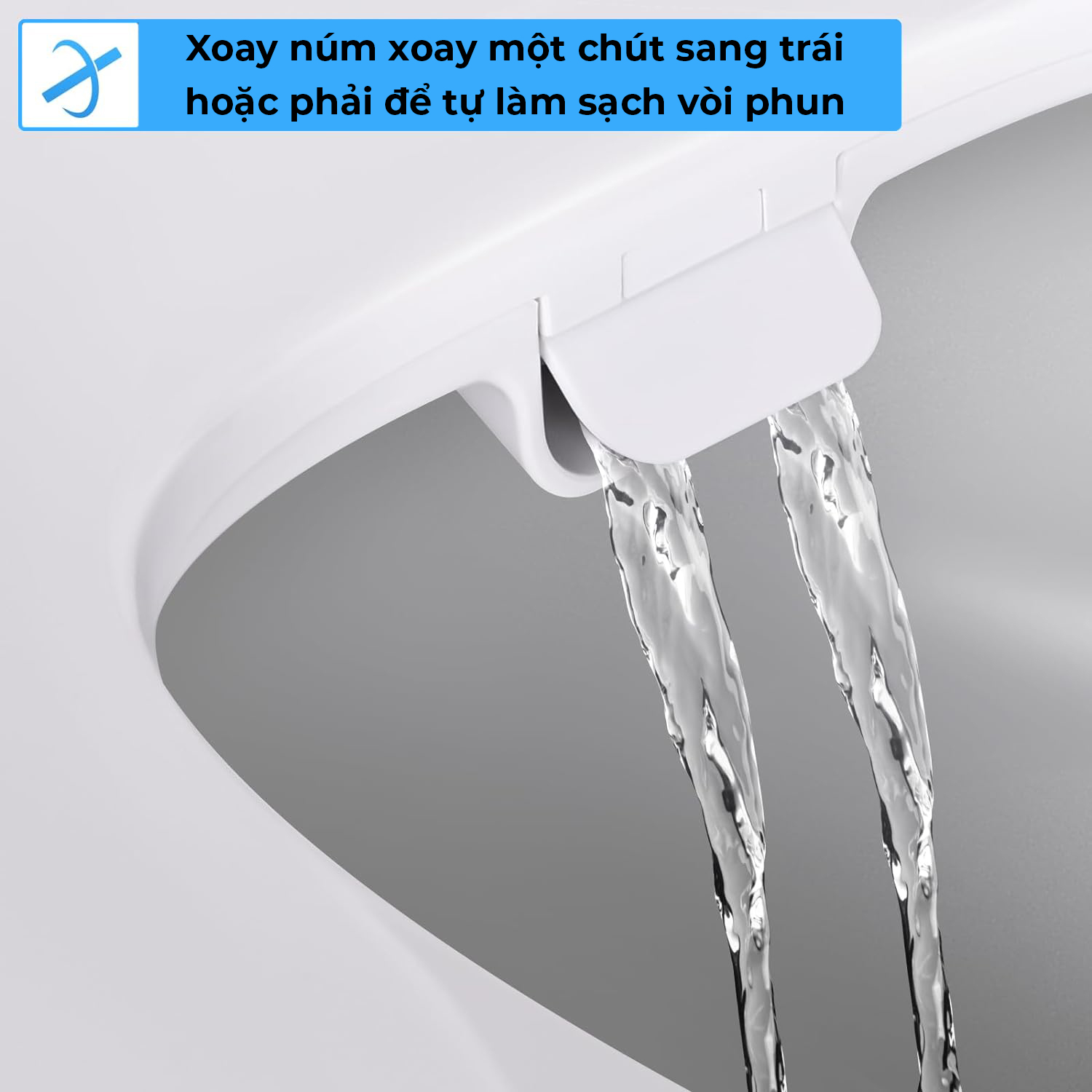 Nắp bồn cầu rửa cơ thông minh PEGA Bidet dòng NEO UF 2 vòi phun, có rửa chuyên dụng cho phụ nữ