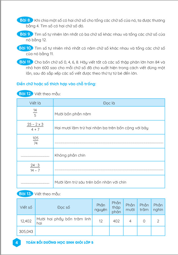 Sách - Toán Bồi Dưỡng Học Sinh Giỏi Lớp 5 - Biên Soạn Theo Chương Trình GDPT Mới - ndbooks