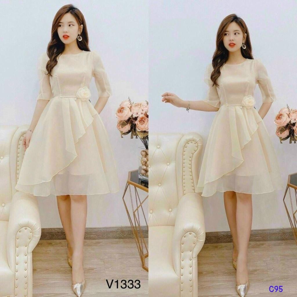 ĐẦM VOAN TIỂU THƯ HÀN QUỐC SIÊU XINH XẮN - QUYẾN RŨ SIÊU XINH THỜI TRANG TÔN DÁNG