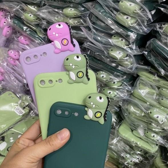 Ốp Điện Thoại Hoạ Tiết Hello Kitty/ Khủng Long Kèm Gương cho 7p/8p/X/Xs/11/ 11promax/12 /12 pro/ 12 promax 13 13Promax