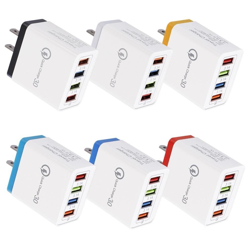 Củ sạc điện thoại 4 cổng USB 3.1A dành cho du lịch