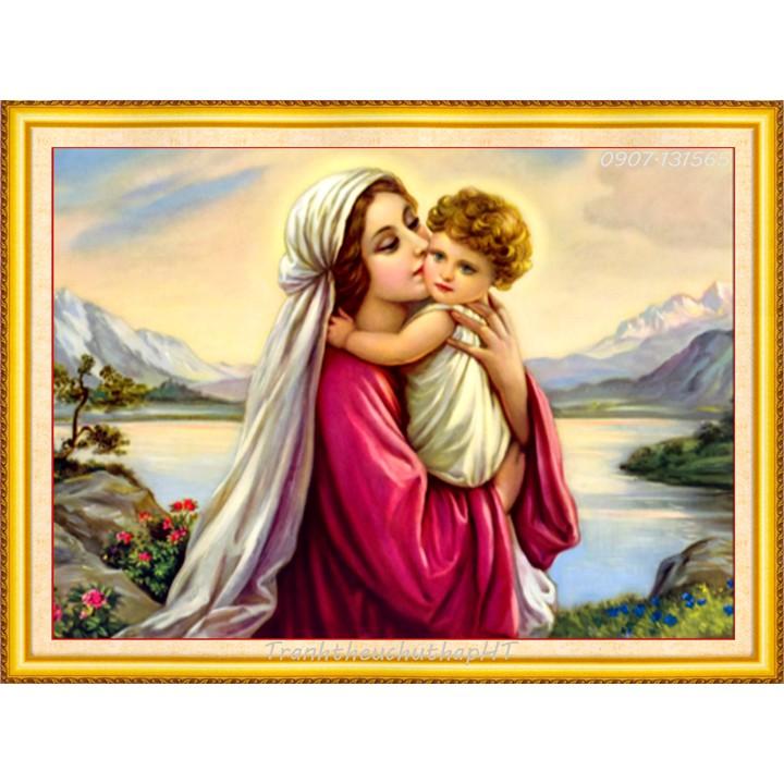 Tranh đính đá tình yêu của Mẹ LV423 – Tự đính