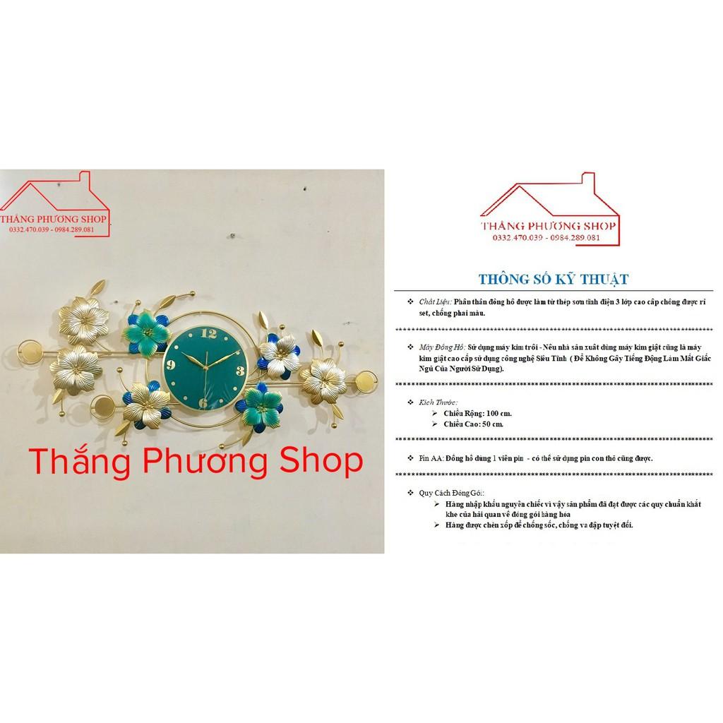 Đồng Hồ Treo Tường Trang Trí Hoa Cỏ Mùa Xuân TP-062