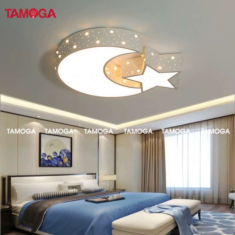 Đèn trần trang trí hình trăng sao TAMOGA RUBYS 8324+ Tặng kèm khiển