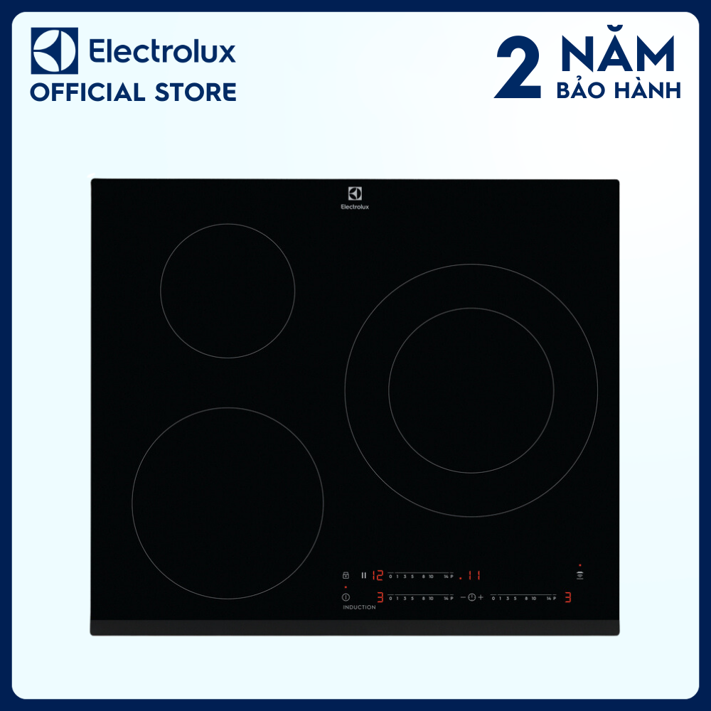 [Free Giao lắp] Bếp từ âm Electrolux 3 vùng nấu 60cm LIT60342, Gia tăng nhiệt nhanh, Chức năng hẹn giờ [Hàng chính hãng]