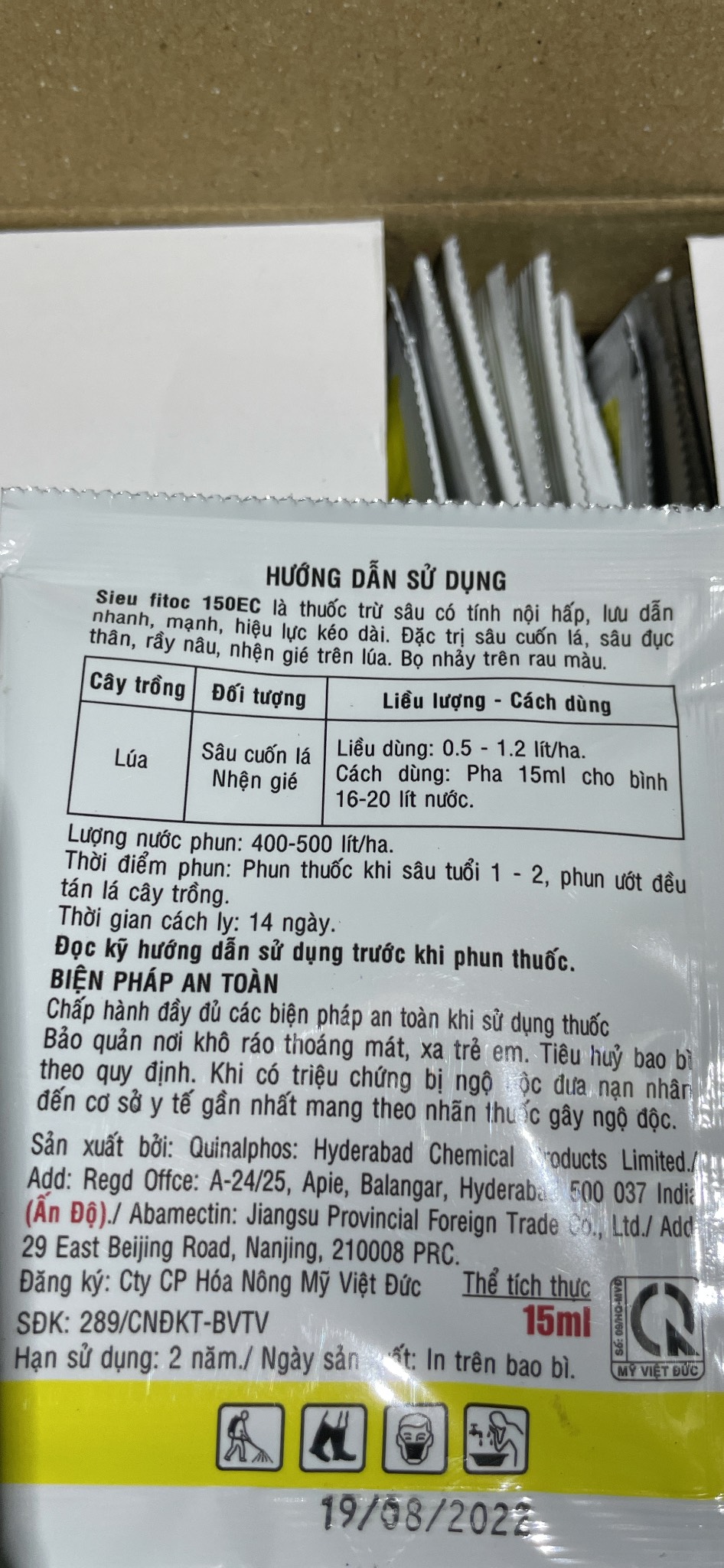 Chế phẩm diệt côn trùng sâu đục thân sâu đo nhện bọ trĩ Regal gói 15ml